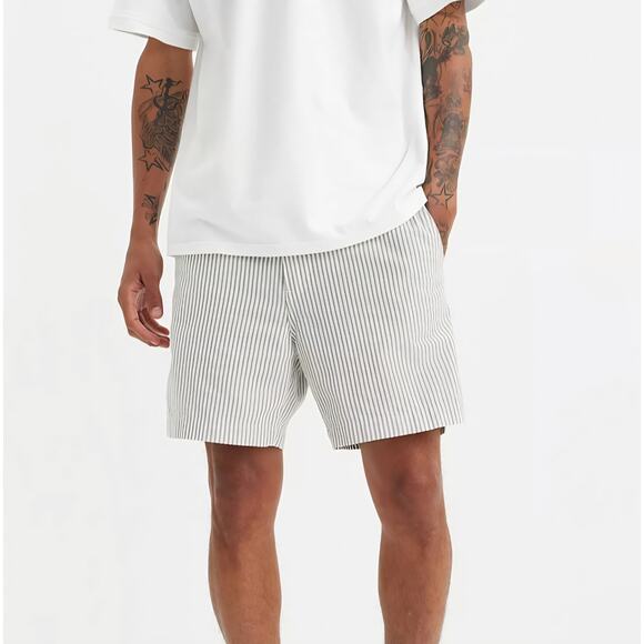 Levi's Gray & White Striped Men's XX Chino Authentic Seersucker Shorts Size 36